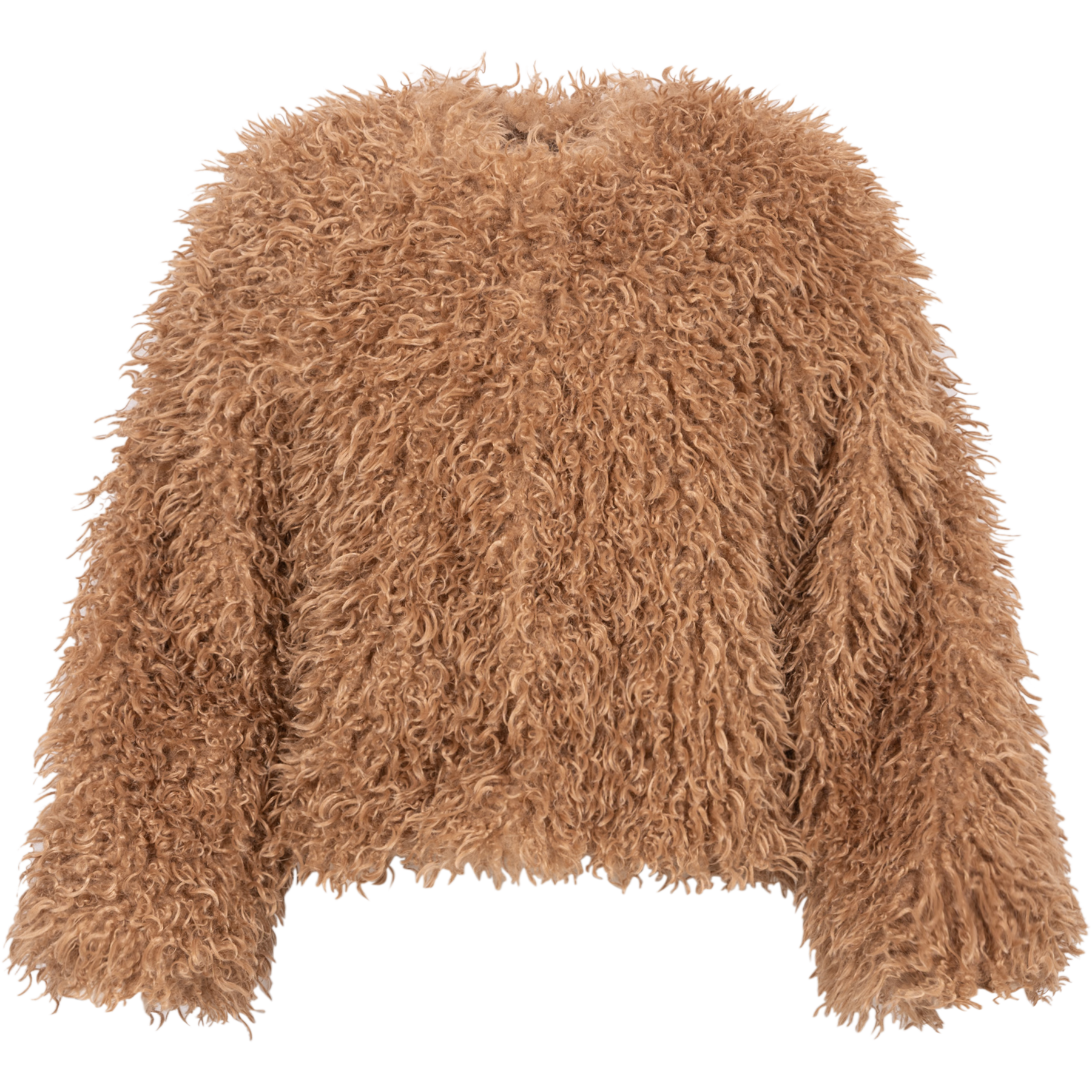 Faux Fur Jacket - Camel