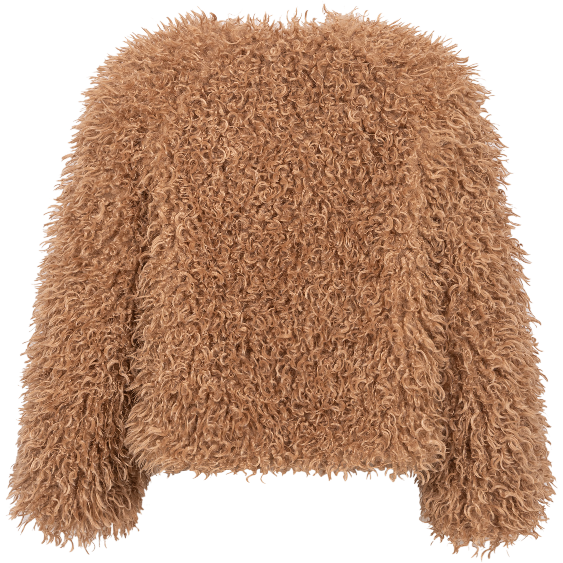 Faux Fur Jacket - Camel