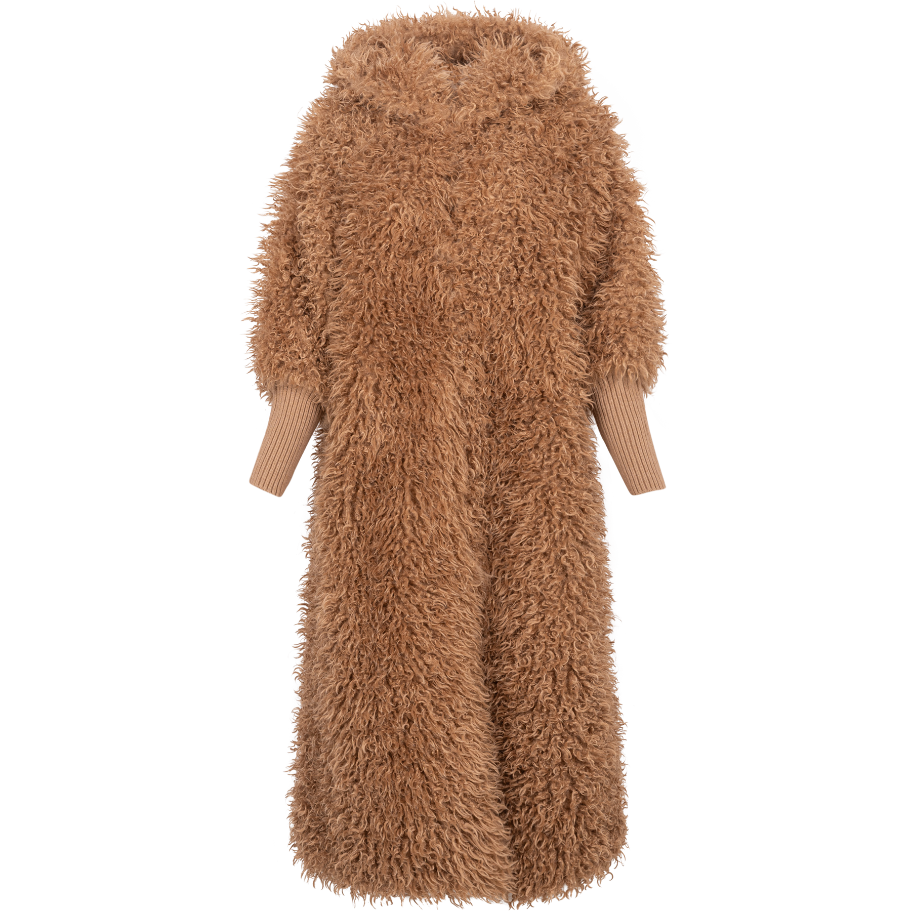 Faux Fur Coat - Camel