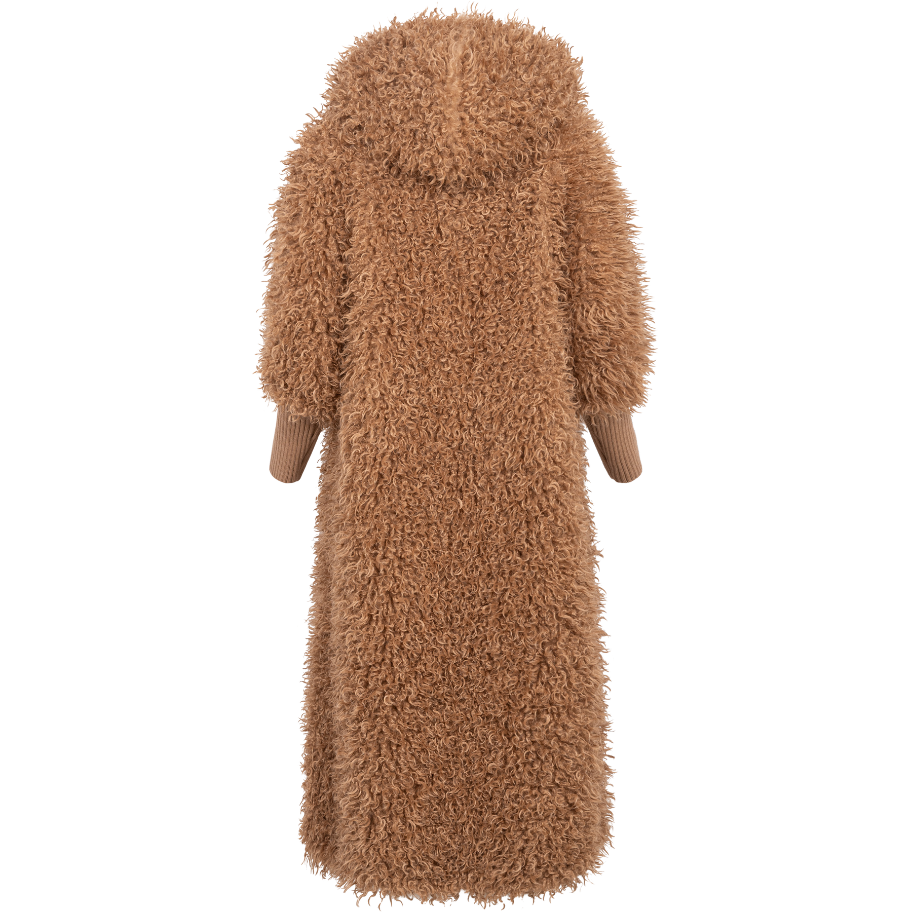 Faux Fur Coat - Camel