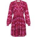Camila Dress Velvet Burnout - Rose