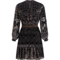 Camila Dress Velvet Burnout - Black