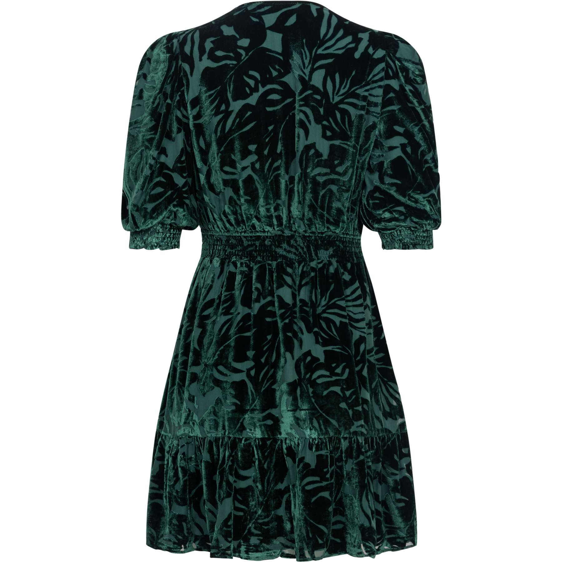 Willow Dress Silk Burn Out - Green