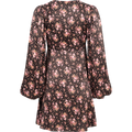 Crépe Satin Mini Dress - Flower Petals
