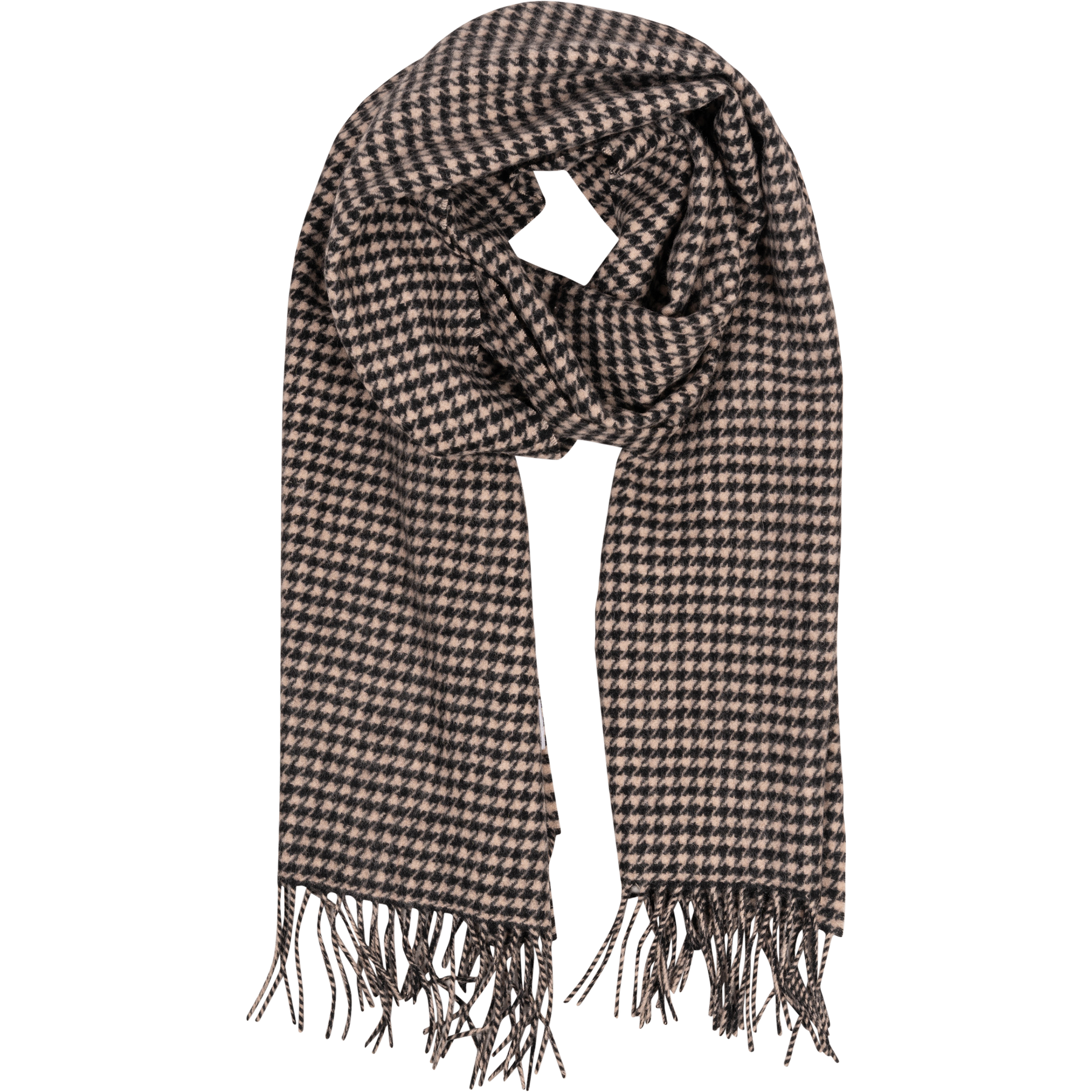 Ninni Houndstooth Scarf - Black