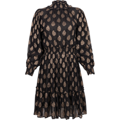 Adrienne Dress - Taupe Shine