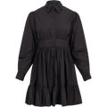Poplin Mini Dress - Black