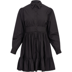 Poplin Mini Dress - Black