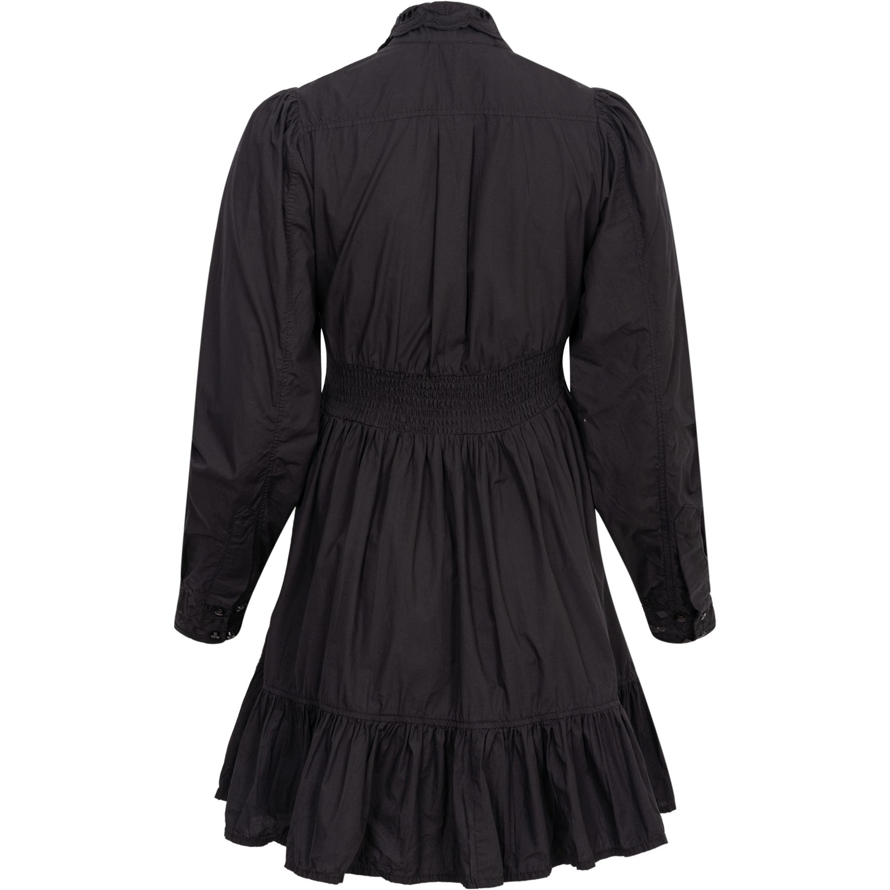 Poplin Mini Dress - Black