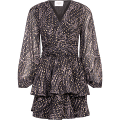 Jade Wave Dress - Black Gold