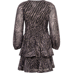Jade Wave Dress - Black Gold