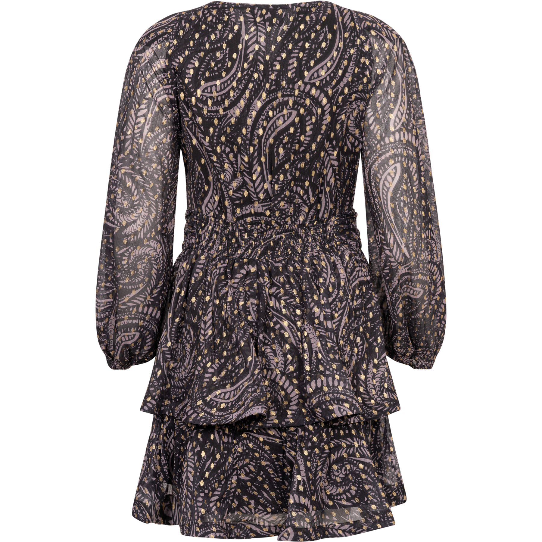 Jade Wave Dress - Black Gold