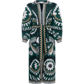 Charlough Print L/Slv Caftan - Green