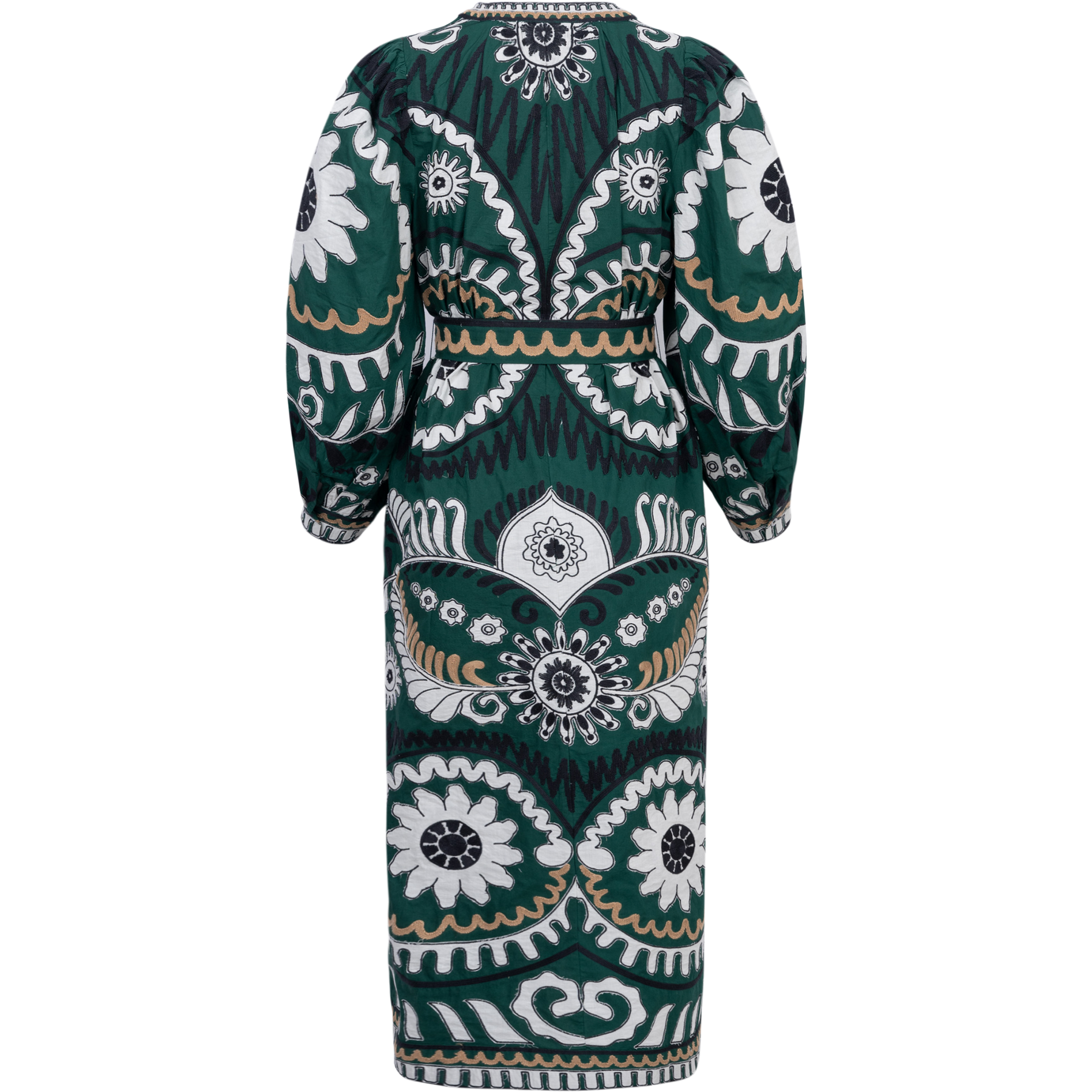 Charlough Print L/Slv Caftan - Green