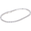 Crystal Tennis Bracelet - Silver
