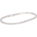 Crystal Tennis Bracelet - Silver