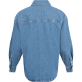 Emma Ls Aqua Blue Deni Shirt - Medium Blue Denim