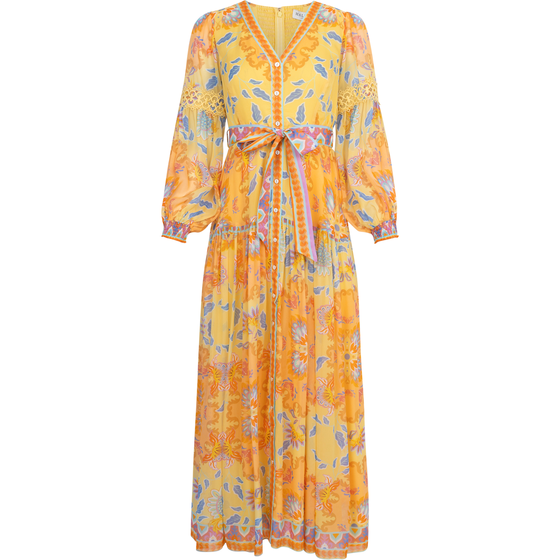 Sophie Long Dress - Yellow