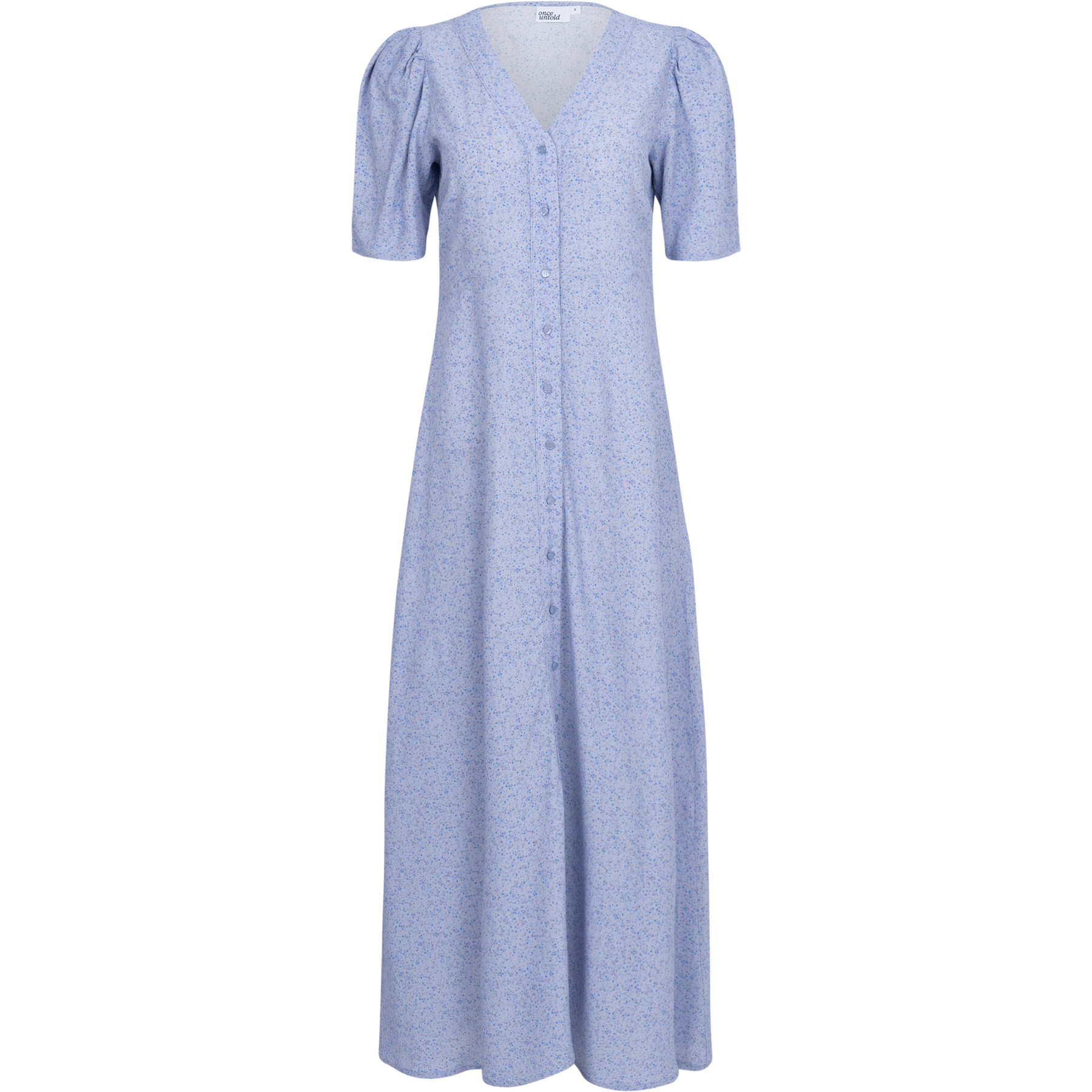 Ellen Long Dress - Blue Petie Flower