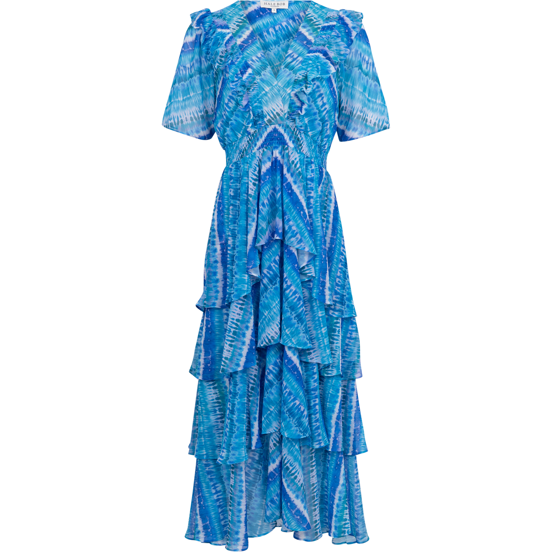 Caroline Dress Tiered Skirt - Teal