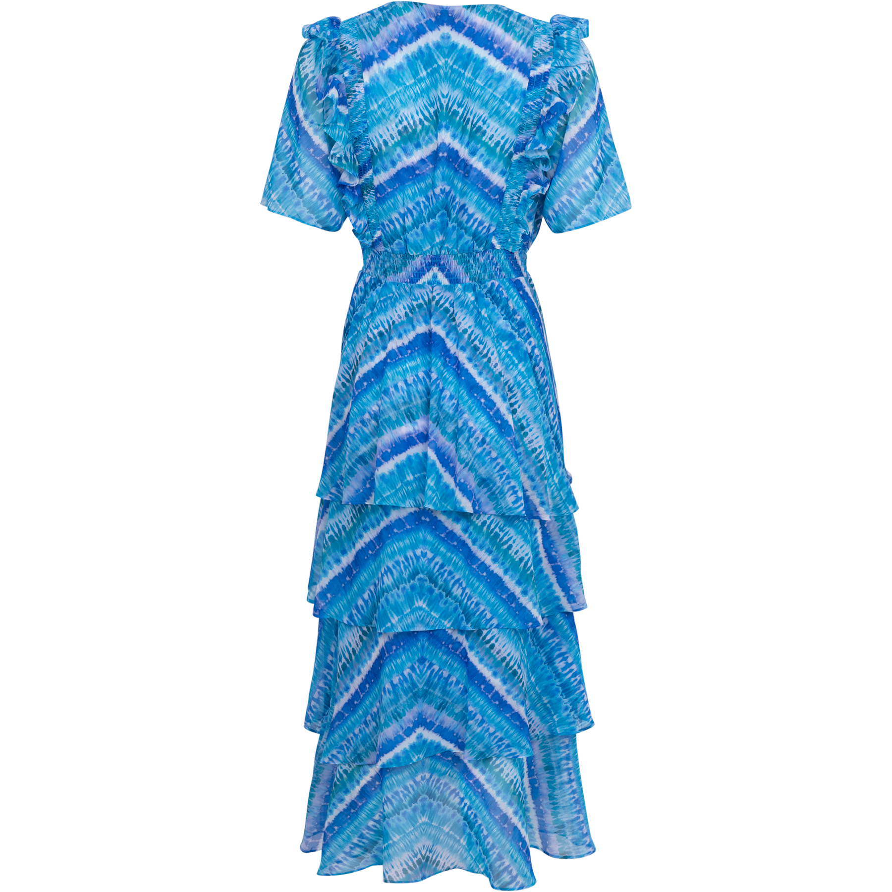 Caroline Dress Tiered Skirt - Teal