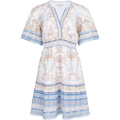 Callie Linen Dress - Light Blue