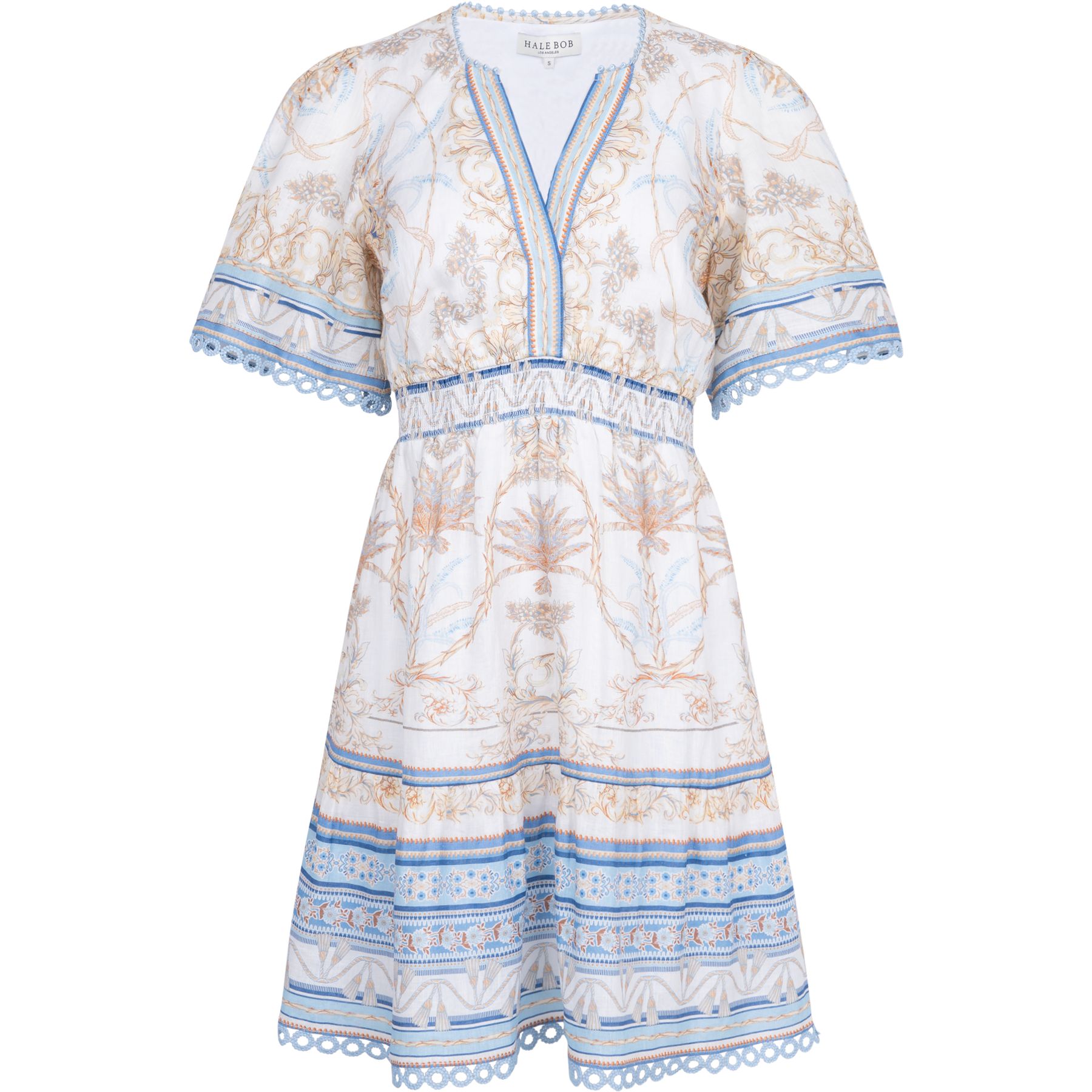 Callie Linen Dress - Light Blue
