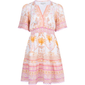 Callie Linen Dress - Pink