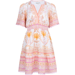 Callie Linen Dress - Pink