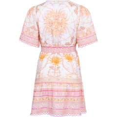 Callie Linen Dress - Pink