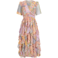 Aspen Dress Ruffle Skirt - Peach