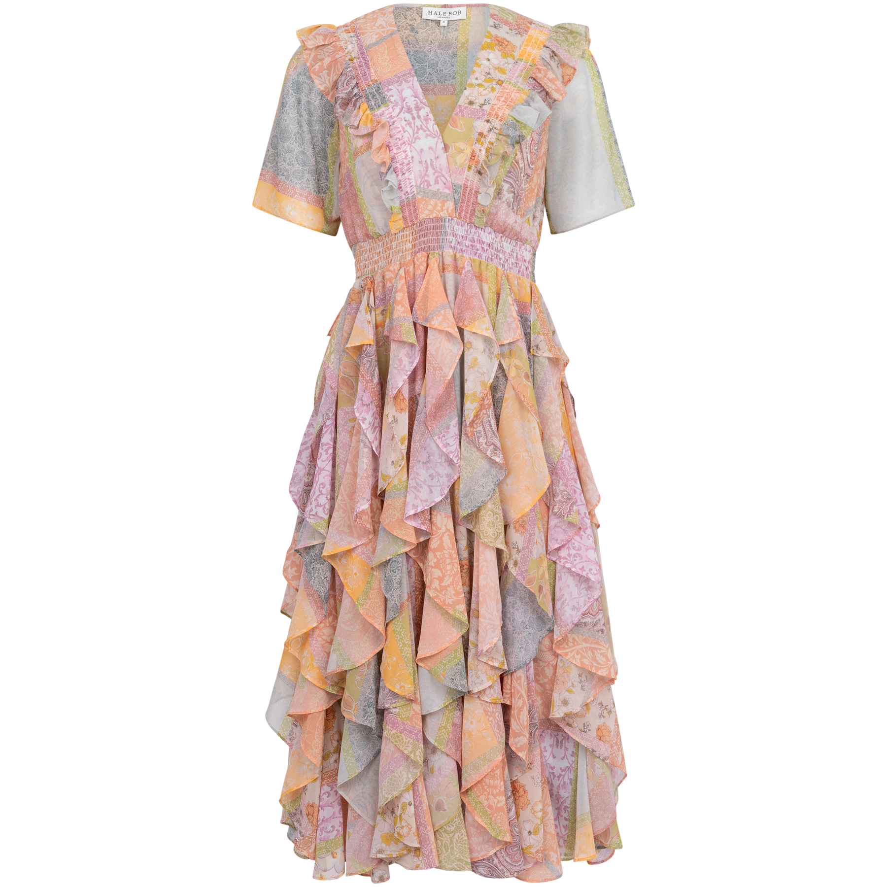 Aspen Dress Ruffle Skirt - Peach