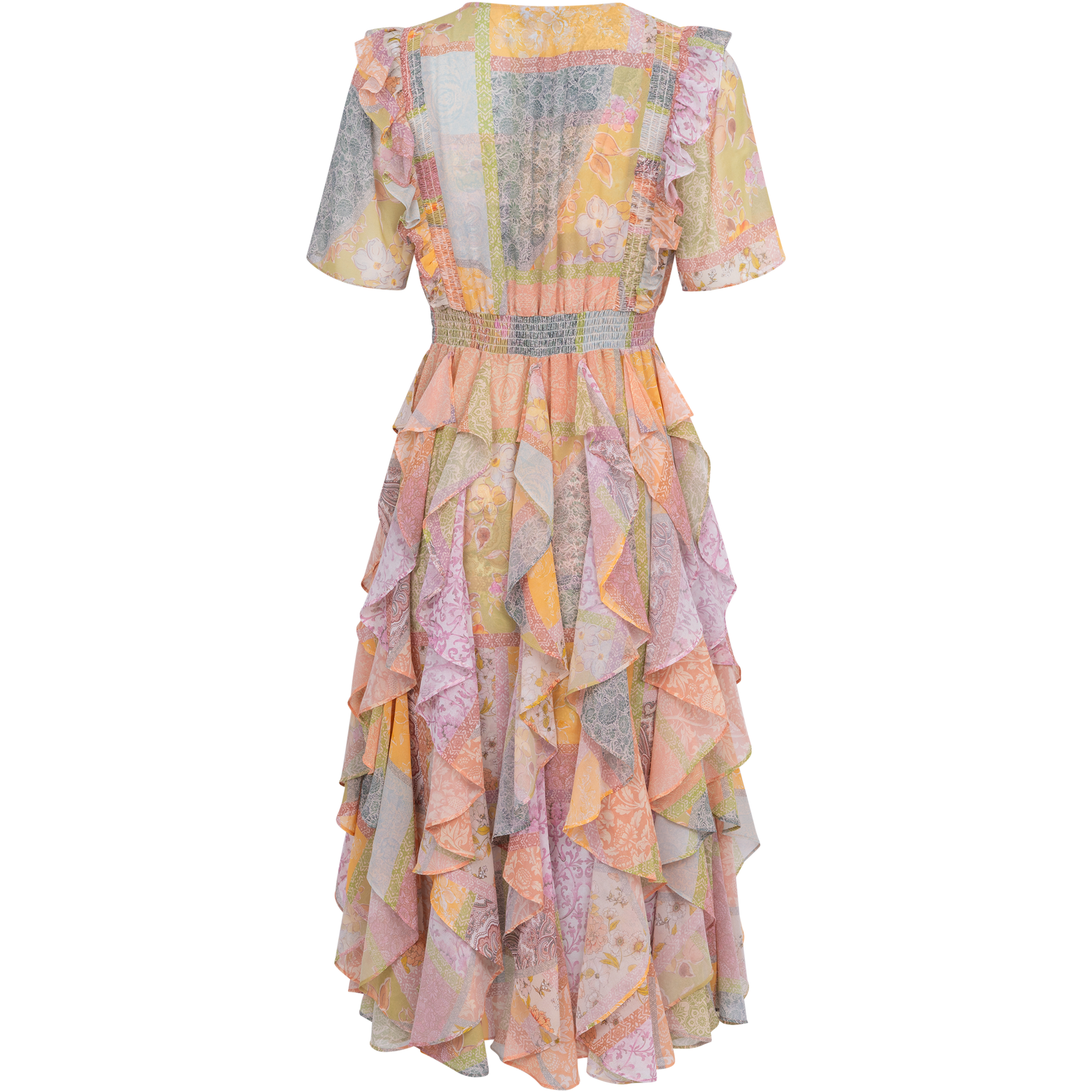 Aspen Dress Ruffle Skirt - Peach