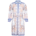 Ashley Dress W Belt - Light Blue