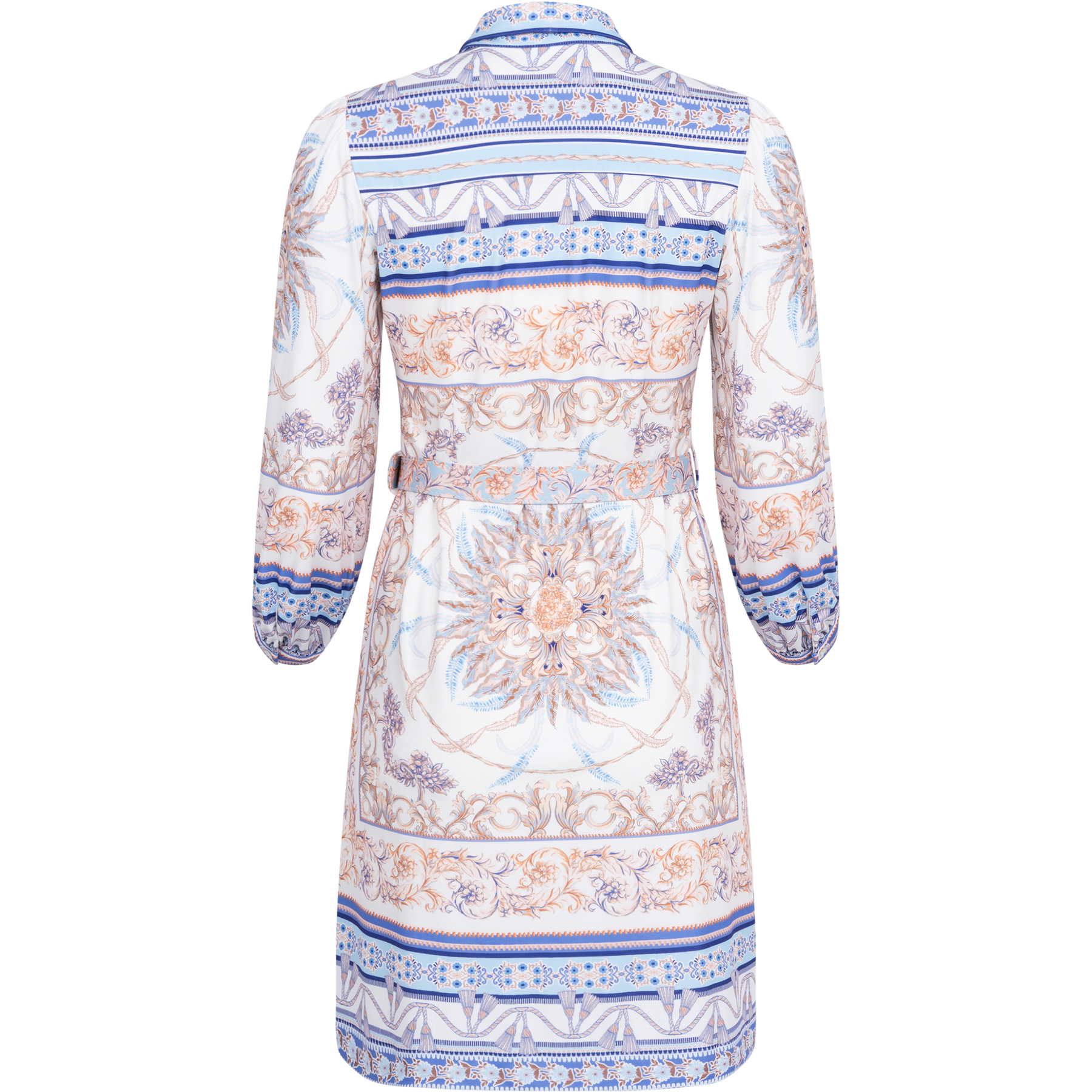 Ashley Dress W Belt - Light Blue