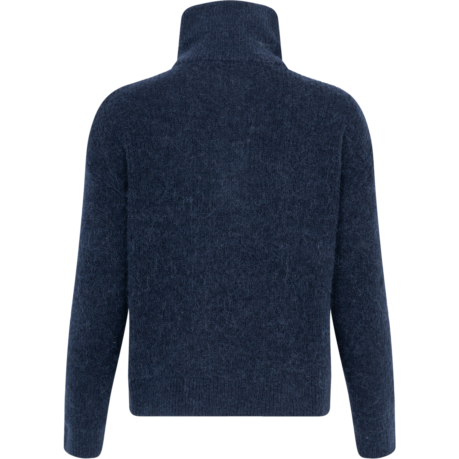 Sia Ras Ls Knit Half Zipper Ex - Dark Sapphire Melange