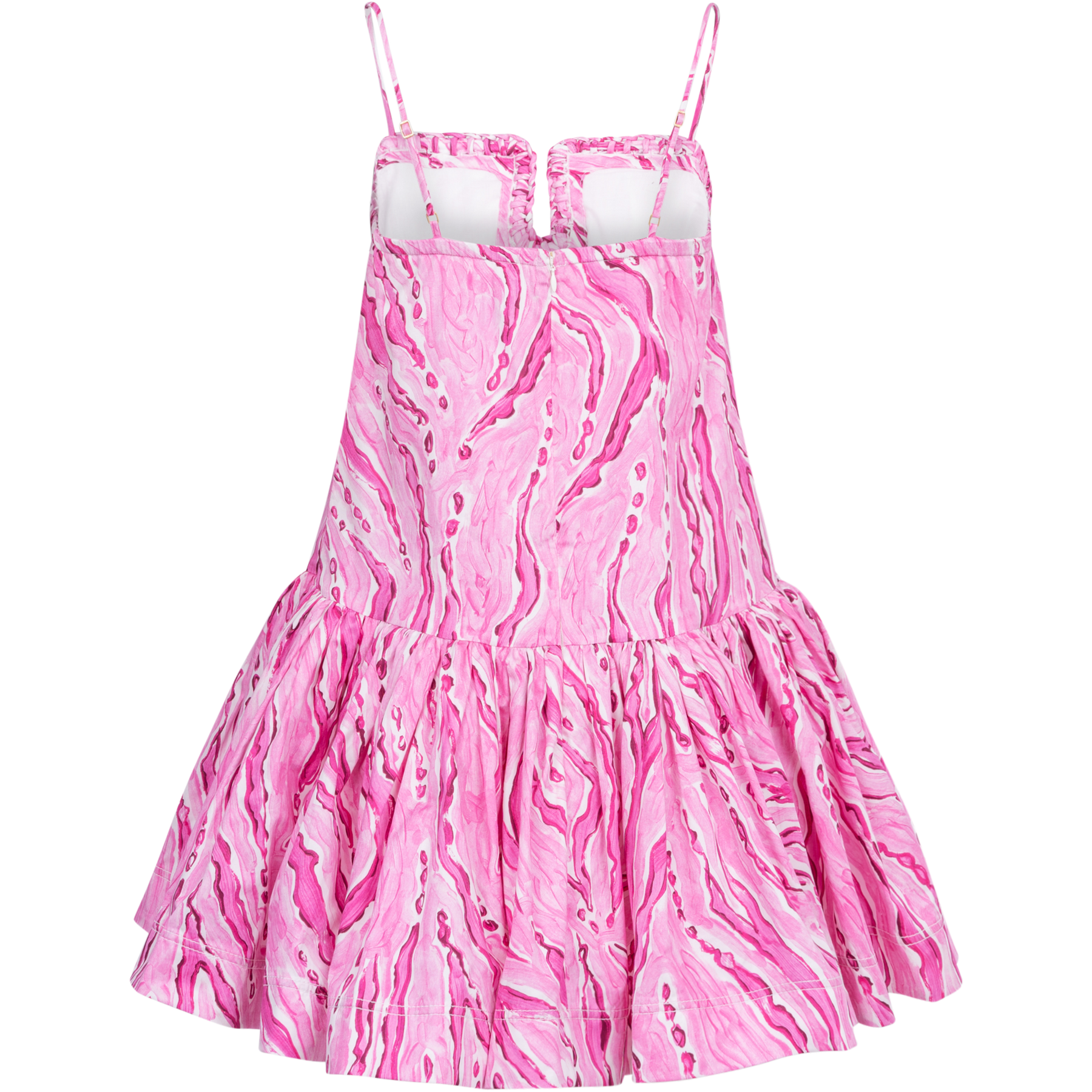 Willow Sweetheart Mini Dress - Dappled Flame