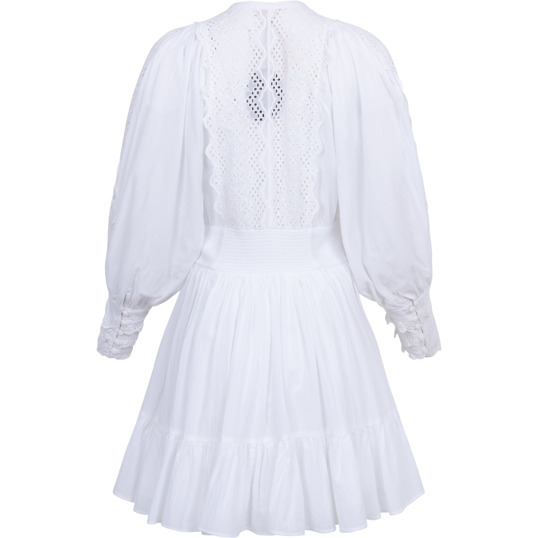 Cotton Slub Mini Dress - Perfect White
