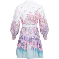 Berta Mini Dress - Lavender Garden
