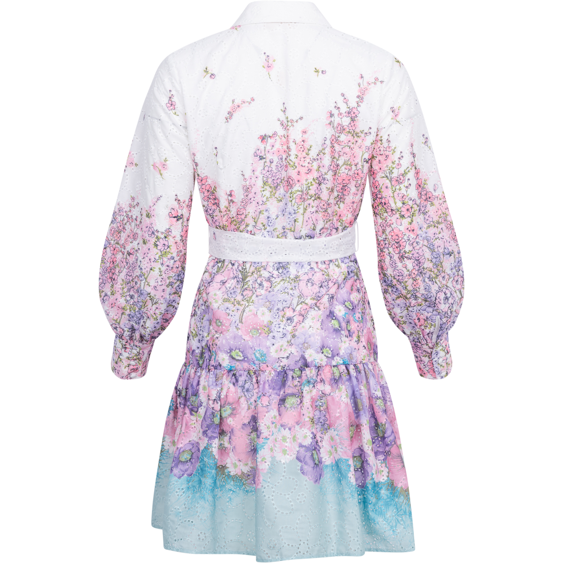 Berta Mini Dress - Lavender Garden
