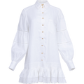 Lotus Shirt Mini Dress - Ivory