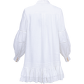 Lotus Shirt Mini Dress - Ivory
