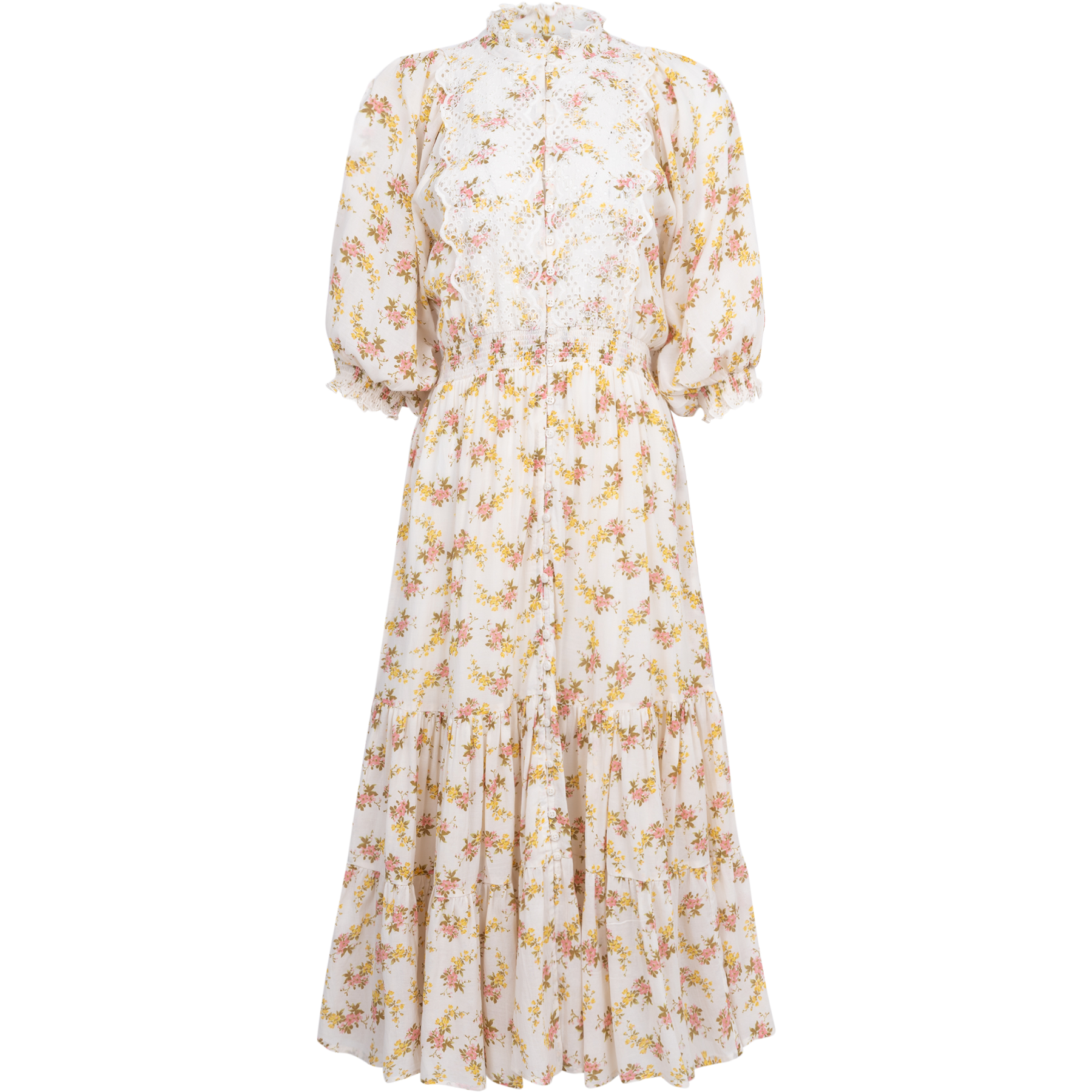 Cotton Slub Midi Dress - Vinyl Wallpaper