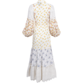 Cotton Slub Shirt Dress - Flower Combo