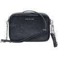 Md Camera Bag Sh Rhodium Leather - Black