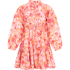 Alia Dress - Coral Garden Linen