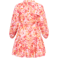 Alia Dress - Coral Garden Linen