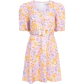 Arabella Short Linen Dress - Orange