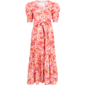 Sylvie Dress - Coral Garden Linen