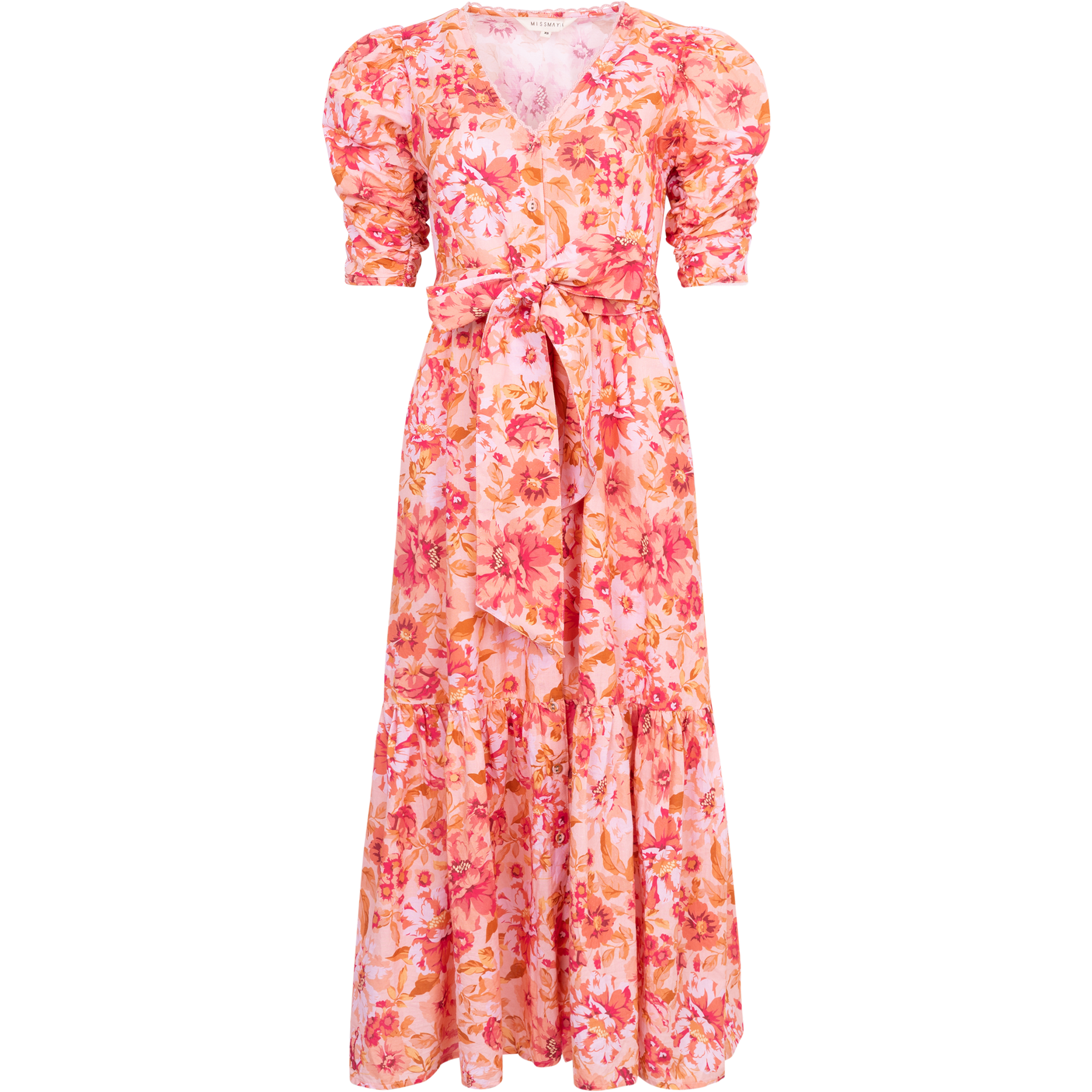 Sylvie Dress - Coral Garden Linen
